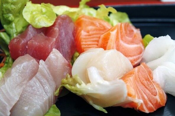Carne e pesce per la dieta giapponese