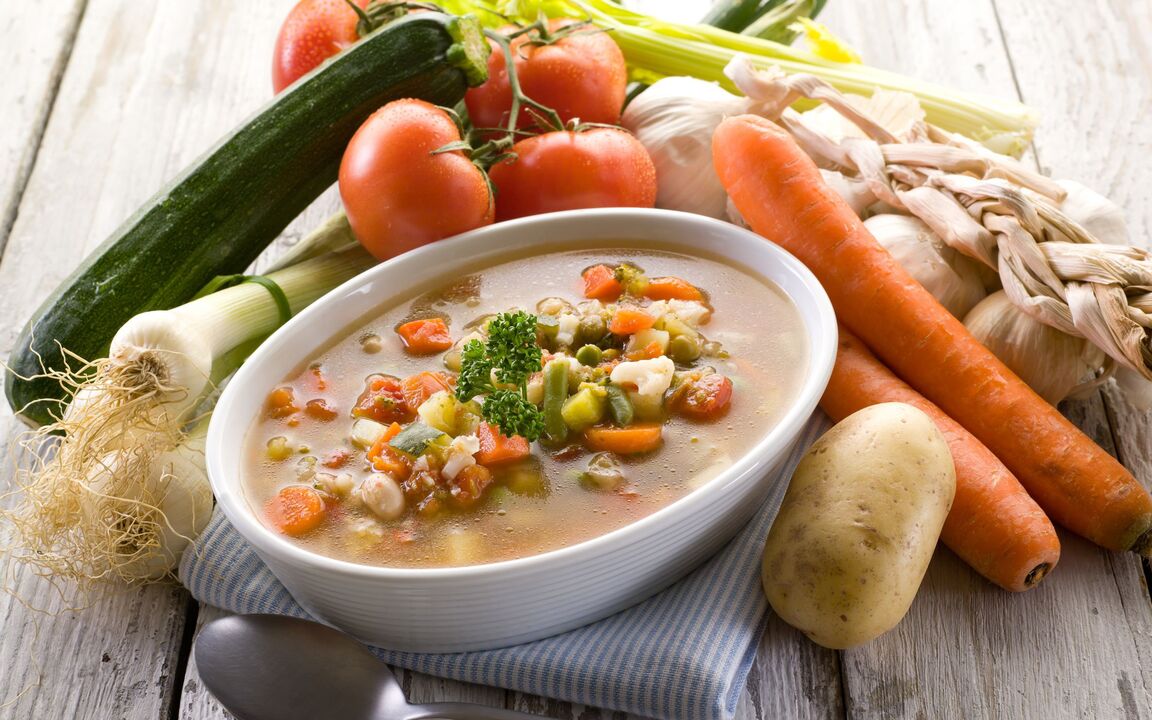 Zuppa di verdure per la gastrite